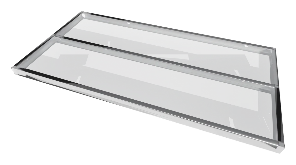 Zabalený plný panel VARYX WALL ve fólii s přibalenými krabičkami spojovacího materiálu