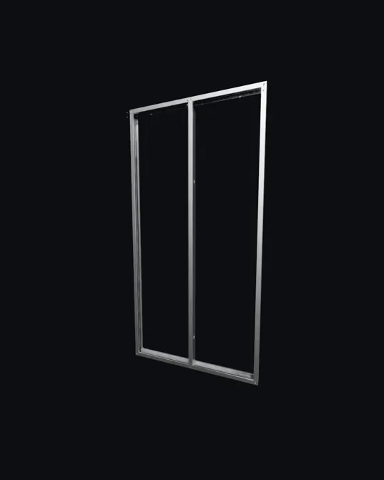 Plný panel VARYX WALL 1&nbsp;250 mm — složený a roztažený stav